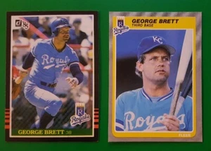 1985 Fleer & 1985 Donruss George Brett Lot x2 Royals NM/MT+ or better sharp - Picture 1 of 1