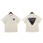 Rhude Inverted Triangle Commemorative Short Sleeved Round Neck T-Shirt