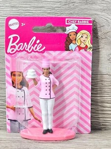 Barbie Mini Figure Cake Topper Barbie Chef Doll Collection Collectible  Ages 3+ - Picture 1 of 9