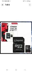 SCHEDA DI MEMORIA MICRO SD 64 GB CLASSE 10 KINGSTON MEMORY CARD ESTERNA - Zdjęcie 1 z 1