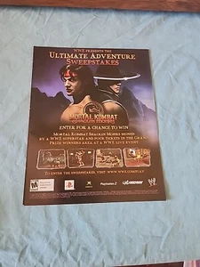 2005 Mortal Kombat Deadly Alliance Vtg Print Ad/Poster Promo Art Magazine Page - Picture 1 of 3