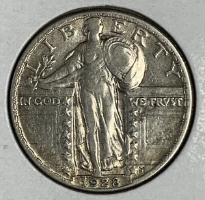 1928 Standing Liberty Quarter, AU (9014) - Picture 1 of 2