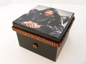 Scatola decorativa Snoop Dogg nera impreziosita - Foto 1 di 5