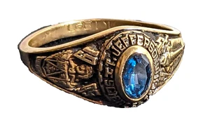 1995 Jefferson Science & Tech Alexandria VA 10K Gold High School Klasse Ring 3,8 g - Bild 1 von 14