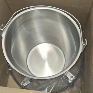 New Brewer Vollrath 58130 12.5 Qt. Stainless Steel Tapered Dairy Bucket / Pail. - Picture 1 of 8