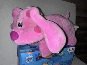 Pillow Pets Blue's Clues - Magenta Stuffed Animal Plush & Blue’s Puzzle Bundle - Picture 1 of 5