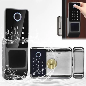 Smart Door Lock for Tuya WiFi, (APP, Fingerprint, Password Screen, IC Card, Key) - Picture 1 of 9