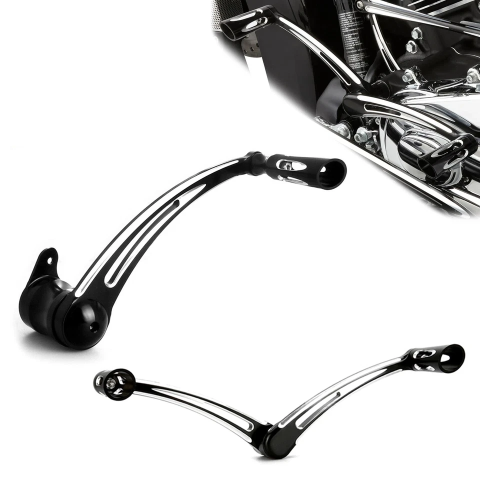 For Harley Chromed Edge Cut Brake Shifter Heel Toe levers Road King 1997-2007 Foto 1 de 4