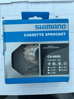 Shimano Ultegra CS-6800 11S 11-23T Cassette HG-EV Sprocket  - Image 1 of 4
