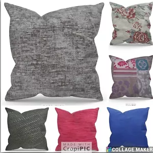 X Cuscini grandi in ciniglia grigia copricuscino 24" 22" 26" set di 2 tutti i colori - Foto 1 di 33