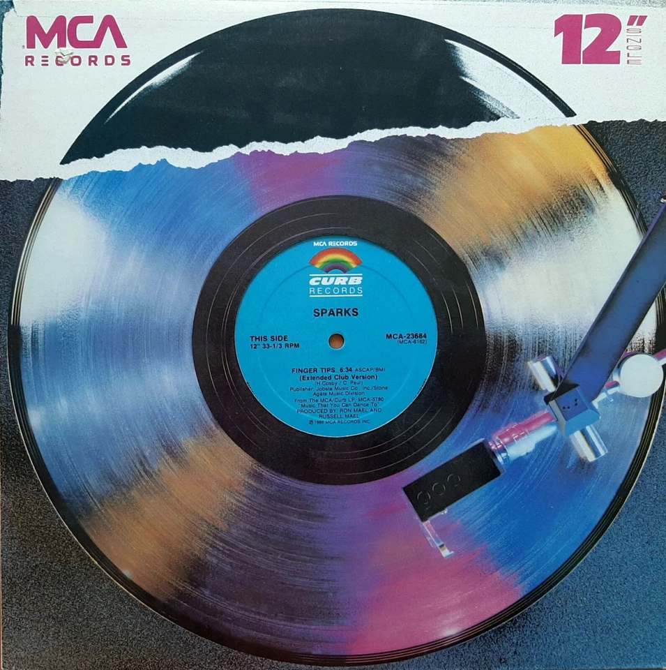 Sparks - Finger Tips: Extended Club Version (12" Vinyl Maxi-Single Canada 1986) - Bild 1 von 1