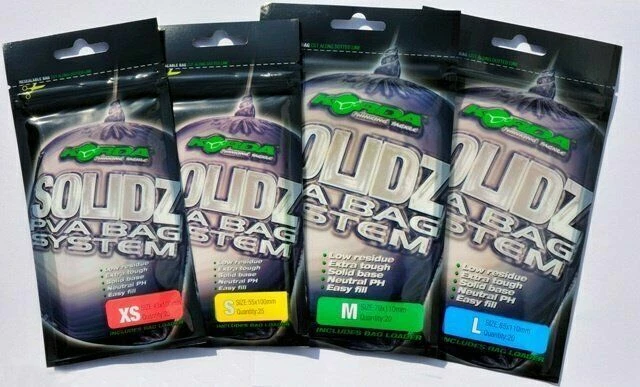 Korda KPVA3 Solidz PVA Bag System - Size M, Pack of 20