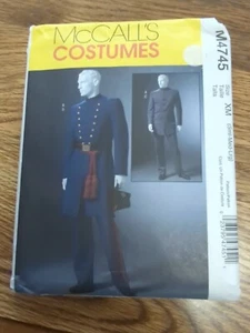 McCall's M 4745 Bürgerkrieg Erwachsenen Kostüm Muster Größe XM Small, Medium, Large ungeschnitten - Bild 1 von 2