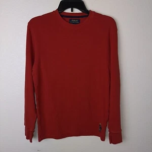 Polo Ralph Lauren Sweater Mens Small Crew Neck Long Sleeve Red - Picture 1 of 7