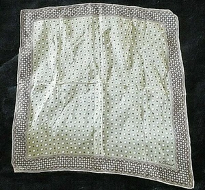 Vintage Burmel Signed Hand Rolled Square Scarf 21" x 21"-Japan #2580 - Picture 1 of 4