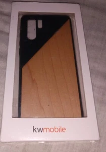 Funda de madera y cuero PU con parachoques de poliuretano termoplástico para Huawei P30 Pro estuche de madera de dos tonos - Imagen 1 de 2