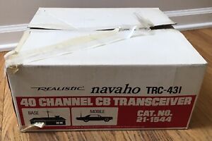 Vintage Realistic Navaho TRC-431 CB Radio Base Station Original Box