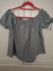 Ladies .H&M Gingham Blouse Size 16 - Picture 1 of 4