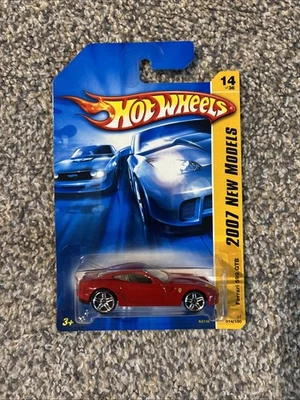 2007 Hot Wheels New Models #14/36 Ferrari 599 GTB Dark Red Variant Pr5 Wheel - Image 1 of 4