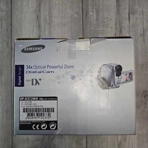 Samsung VP-D372WH Handheld MiniDV Cassette Camcorder White Tested boxed - Picture 1 of 6