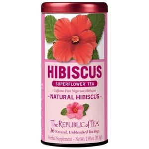 The Republic of Tea Natural Hibiscus Superflower Tea (36 Tea Bags) - Picture 1 of 6