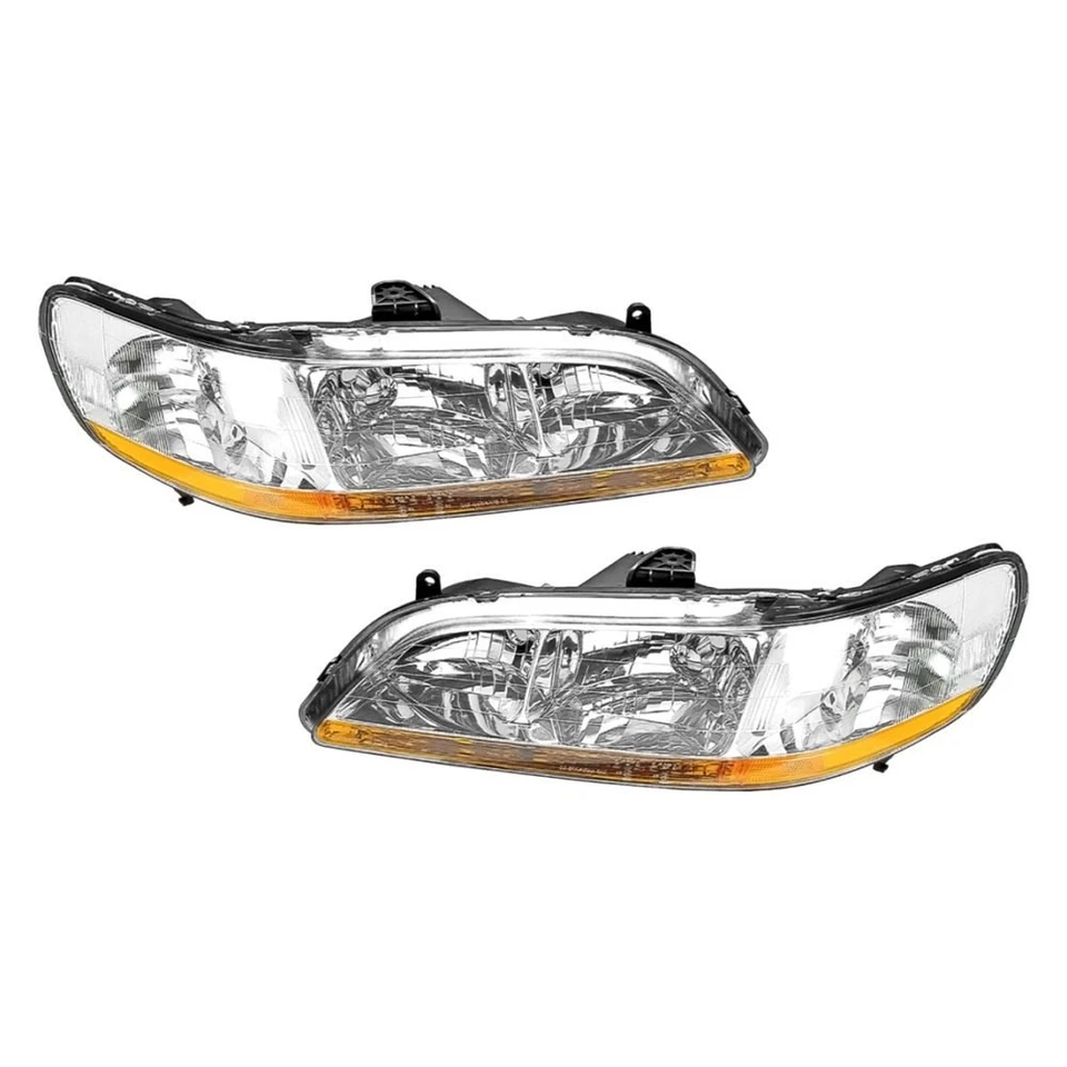 For Honda Accord 01-02 Dorman Driver & Passenger Side Replacement Headlight Set Foto 1 de 1