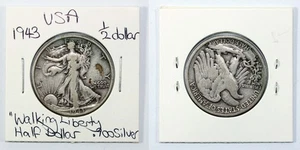 ‘THE HOARD’  1943S .900 SILVER WALKING LIBERTY HALF DOLLAR circulated - Picture 1 of 11
