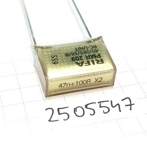 RC Filter 47nF 250VAC+100R X2 R15.2 capacitor+resistor Paper KEMET PMR209 - Picture 1 of 3