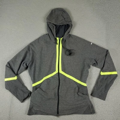 Nike Suéter Mujer Talla Grande Gris Swoosh Cremallera Completa Sudadera con Capucha Sudadera Foto 1 de 4