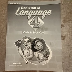 Abeka God's Gift Of Language 4 (New Edition) Quiz and Test Key - Picture 1 of 4