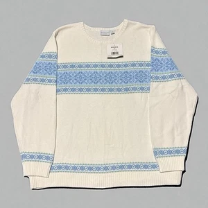 Maglione donna Sonoma Lifestyle 3x Fair Isle maglia pullover a righe più nuovo con etichette - Foto 1 di 3