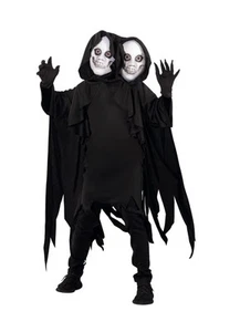 Disfraces Morph Dos Cabezas Ghoul Vestido Elegante Niños Disfraz Talla Med (7-9 Años) - Imagen 1 de 12