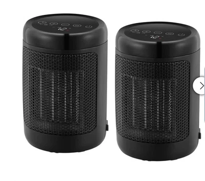 OmniHeat Calentador Personal Digital Cerámico, Paquete de 2 Foto 1 de 4