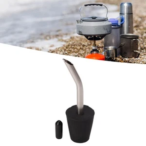 (Black) Bottle Pourer No Spill Bottle Spout 4mm Inner Diameter Food - Picture 1 of 12