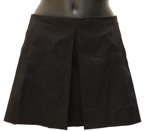 Jupe mini DIABLESS noire en coton plis creux Taille 2 Très bon état - Picture 1 of 6