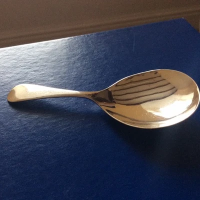 Cuchara para carrito de té George V 1924 de plata maciza de H.Vale Birmingham 8 g Foto 1 de 4