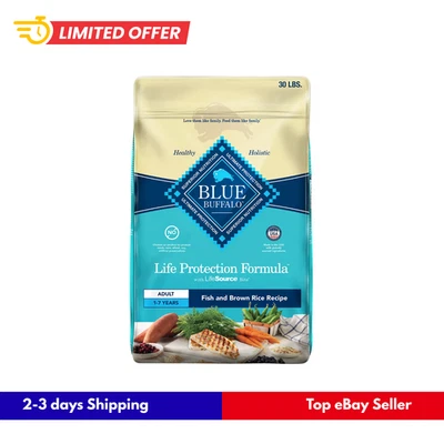 Blue Buffalo Life Protection Formula Natural Dog Food, Fish & Brown Rice 30-lb - Image 1 of 4