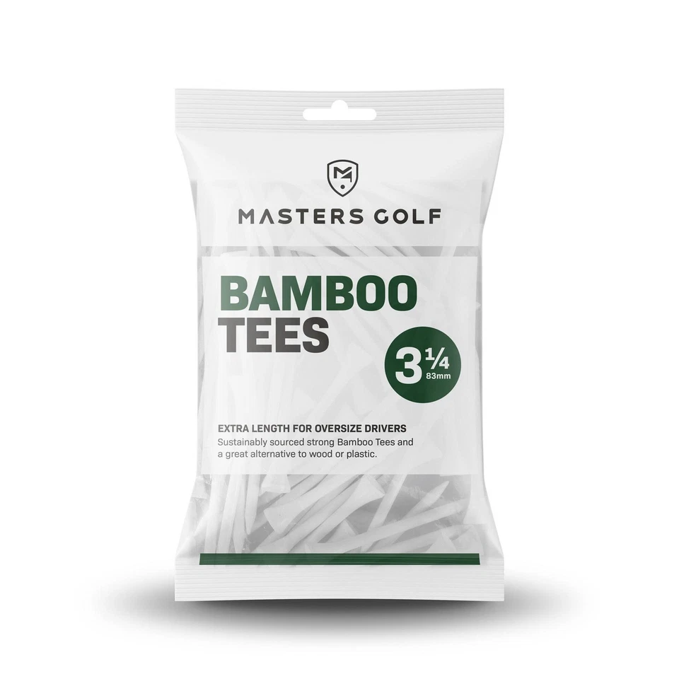 Masters Bamboo Tees (Bag of 15) 3 1/4" White 3 1/4" White - Image 1 of 1