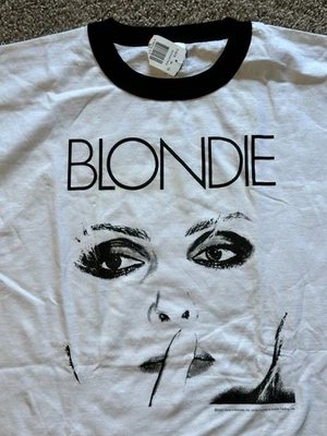 Camiseta vintage The Blondie Debbie Harry Face 2002 camiseta con timbre Foto 1 de 4