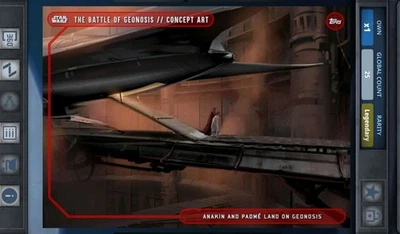 Star Wars Card Trader DIGITAL AOTC Geonosis Concept Art LEGENDARY Anakin/Padme - Image 1 of 2