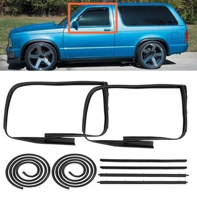 8PCS/Set Door Weatherstrip Seal Kit For 1983-1994 Chevy S10 Blazer GMC S15 Cvsgg - Image 1 of 4