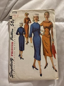Abito intero Simplicity 1773; ©1956; Junior Misses' e Misses' raro tg12 - Foto 1 di 1