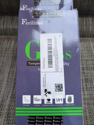 Ferilinso 4 Pack Screen Protector for iPhone 15 with 4 Pack Tempered Glass - NEW - Image 1 of 2