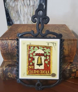 Vintage ENESCO Tile Trivet Wall Hanging - Ye Olde Bell - Picture 1 of 4