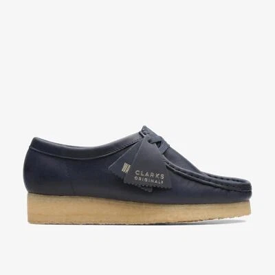 [26168642] Womens CLARKS WALLABEE - NAVY LEATHER - Image 1 of 4