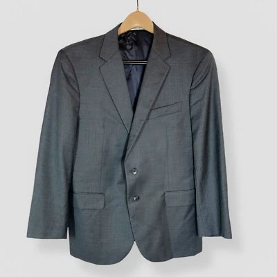 Abrigo Deportivo Blazer de Lana Joseph Abboud Zignone Super 110s Gris 44S Informal Negocios Foto 1 de 4