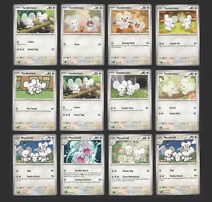 Tandemaus Maushold Pokemon Card Collection Set of 12 Deck Building NM Colorless - Picture 1 of 1