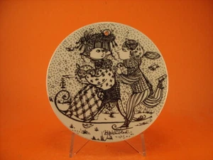 Plaque of the Month Ceramics Nymolle Copenhagen By Bjorn Wimblad Jan 'Kontakt' - Picture 1 of 2
