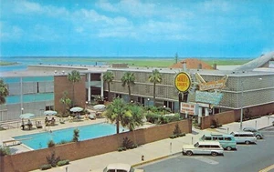 1964 GA Brunswick Cabana Inn Motor Hotel Station Wagons Postal N17 - Imagen 1 de 2