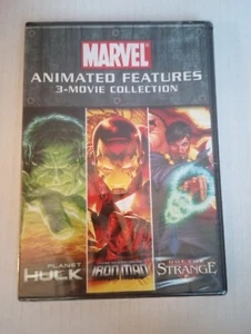 Marvel Animated Features 3-Movie Collection DVD New Hulk Iron Man Dr Strange  - Picture 1 of 1